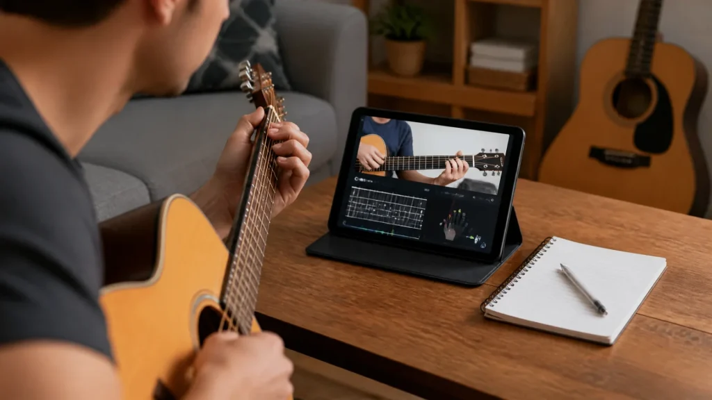 Meilleure application pour apprendre la guitare seul : comparatif et conseils sans aucun texte