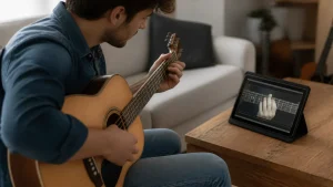 Meilleure application pour apprendre la guitare seul : comparatif et conseils