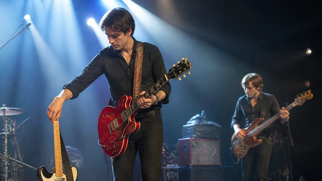 Pourquoi les musiciens changent-ils de guitare sur scène ?
