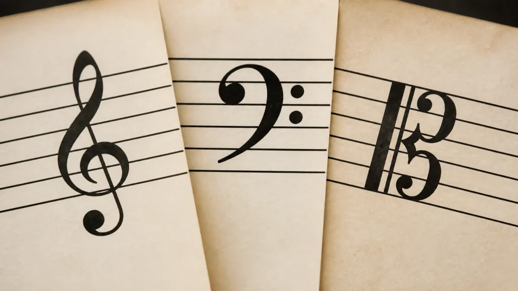 Quelles sont les trois clés les plus utilisées en musique ?